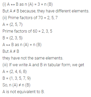 ML Aggarwal Class 7 Solutions for ICSE Maths Chapter 5 Sets Check Your Progress 5