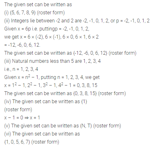 ML Aggarwal Class 7 Solutions for ICSE Maths Chapter 5 Sets Ex 5.1 7