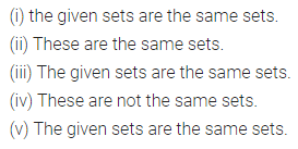 ML Aggarwal Class 7 Solutions for ICSE Maths Chapter 5 Sets Ex 5.2 2