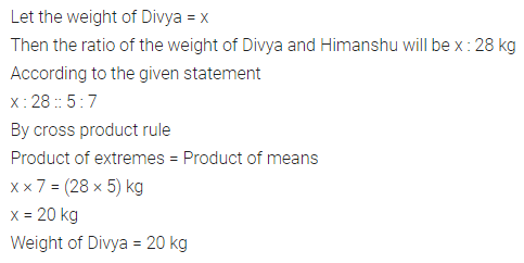 ML Aggarwal Class 7 Solutions for ICSE Maths Chapter 6 Ratio and Proportion Check Your Progress 4