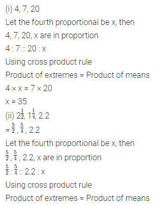 ML Aggarwal Class 7 Solutions for ICSE Maths Chapter 6 Ratio and Proportion Check Your Progress 6