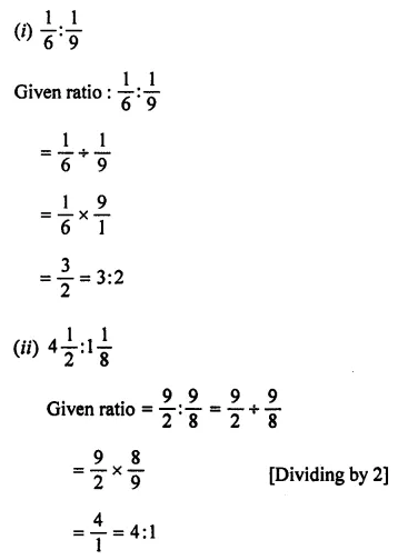 ML Aggarwal Class 7 Solutions for ICSE Maths Chapter 6 Ratio and Proportion Ex 6.1 2