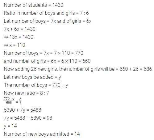 ML Aggarwal Class 7 Solutions for ICSE Maths Chapter 6 Ratio and Proportion Ex 6.1 21