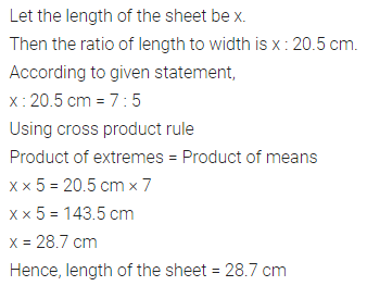 ML Aggarwal Class 7 Solutions for ICSE Maths Chapter 6 Ratio and Proportion Ex 6.2 12