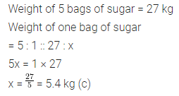 ML Aggarwal Class 7 Solutions for ICSE Maths Chapter 6 Ratio and Proportion Objective Type Questions 12