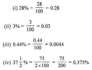 ML Aggarwal Class 7 Solutions for ICSE Maths Chapter 7 Percentage and Its Applications Ex 7.1 11