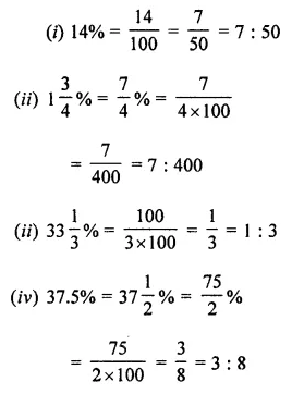 ML Aggarwal Class 7 Solutions for ICSE Maths Chapter 7 Percentage and Its Applications Ex 7.1 6