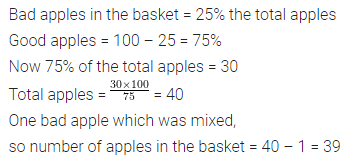 ML Aggarwal Class 7 Solutions for ICSE Maths Chapter 7 Percentage and Its Applications Objective Type Questions 20