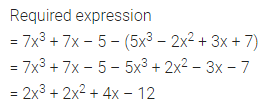 ML Aggarwal Class 7 Solutions for ICSE Maths Chapter 8 Algebraic Expressions Check Your Progress 9
