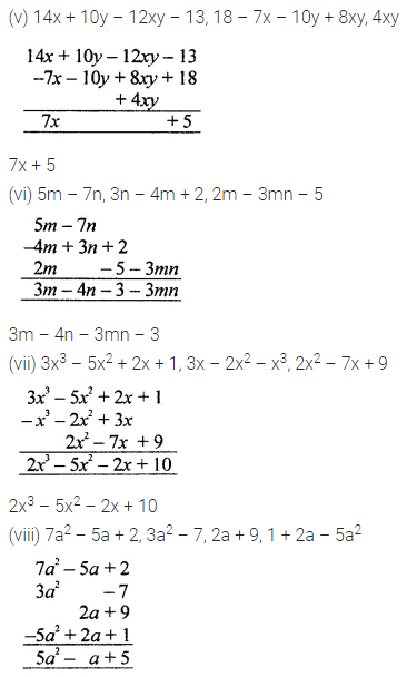 ML Aggarwal Class 7 Solutions for ICSE Maths Chapter 8 Algebraic Expressions Ex 8.2 7