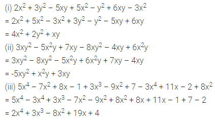 ML Aggarwal Class 7 Solutions for ICSE Maths Chapter 8 Algebraic Expressions Ex 8.2 8