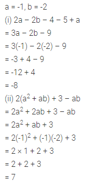 ML Aggarwal Class 7 Solutions for ICSE Maths Chapter 8 Algebraic Expressions Ex 8.3 9