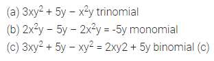 ML Aggarwal Class 7 Solutions for ICSE Maths Chapter 8 Algebraic Expressions Objective Type Questions 10