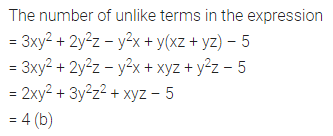 ML Aggarwal Class 7 Solutions for ICSE Maths Chapter 8 Algebraic Expressions Objective Type Questions 11