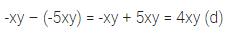 ML Aggarwal Class 7 Solutions for ICSE Maths Chapter 8 Algebraic Expressions Objective Type Questions 13