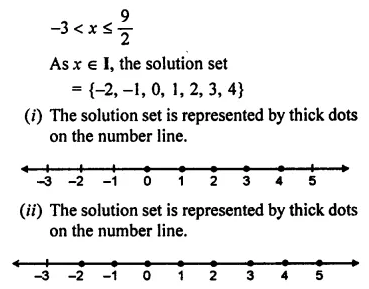 ML Aggarwal Class 7 Solutions for ICSE Maths Chapter 9 Linear Equations and Inequalities Check Your Progress 11