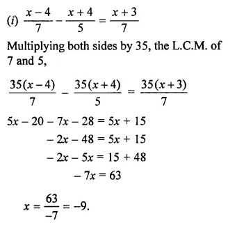 ML Aggarwal Class 7 Solutions for ICSE Maths Chapter 9 Linear Equations and Inequalities Ex 9.1 15