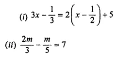 ML Aggarwal Class 7 Solutions for ICSE Maths Chapter 9 Linear Equations and Inequalities Ex 9.1 5