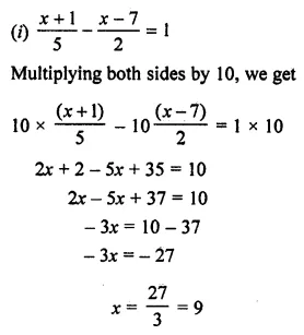 ML Aggarwal Class 7 Solutions for ICSE Maths Chapter 9 Linear Equations and Inequalities Ex 9.1 9