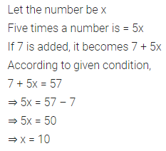 ML Aggarwal Class 7 Solutions for ICSE Maths Chapter 9 Linear Equations and Inequalities Ex 9.2 1