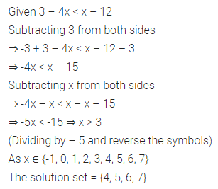 ML Aggarwal Class 7 Solutions for ICSE Maths Chapter 9 Linear Equations and Inequalities Ex 9.3 4