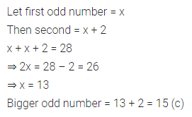 ML Aggarwal Class 7 Solutions for ICSE Maths Chapter 9 Linear Equations and Inequalities Objective Type Questions 15