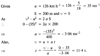 NCERT Solutions for Class 11 Physics Chapter 3 Motion in a Straight Line 4
