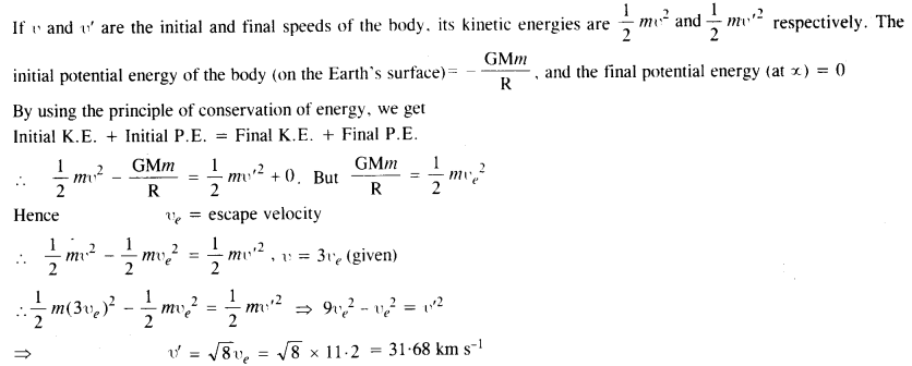 NCERT Solutions for Class 11 Physics Chapter 8 Gravitation 16