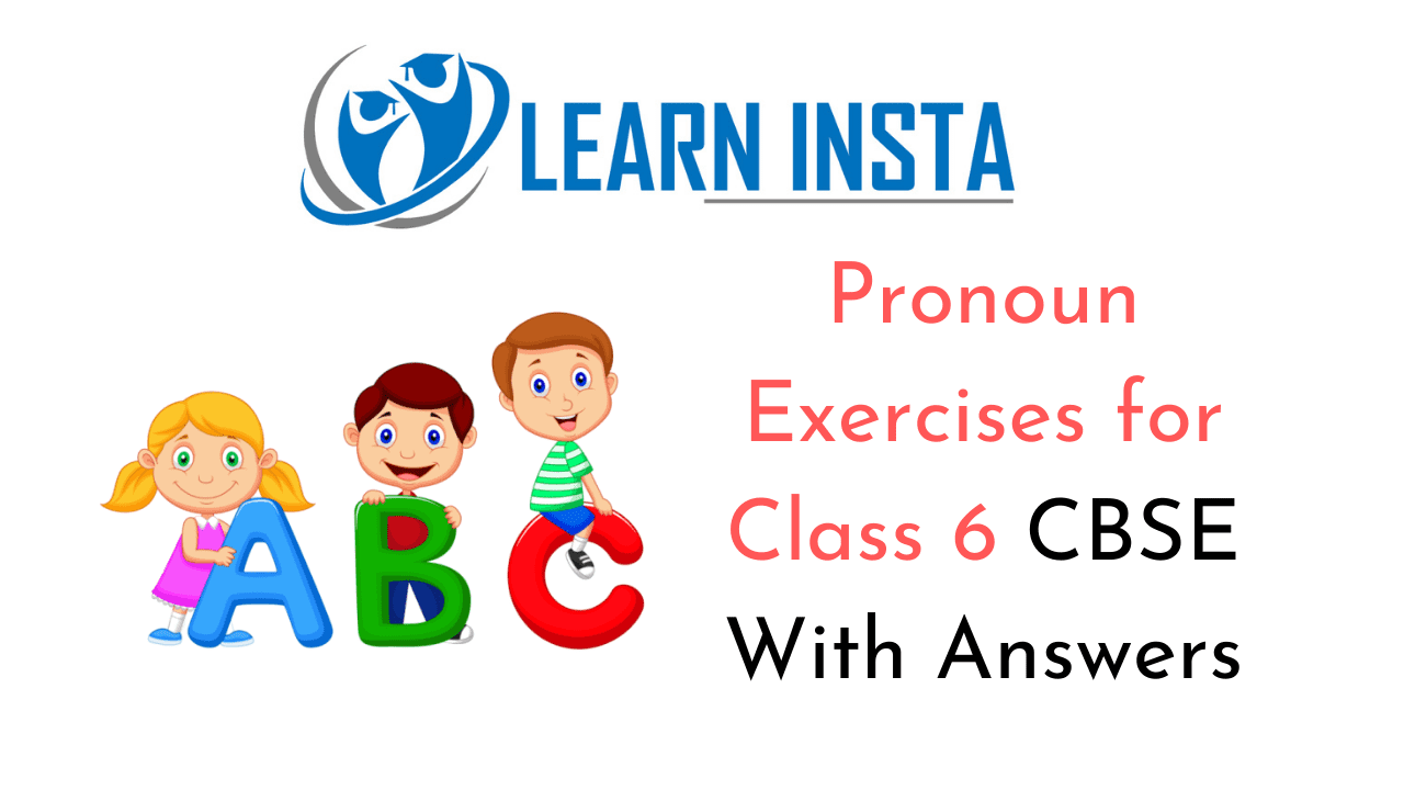 Pronoun Exercises for Class 6