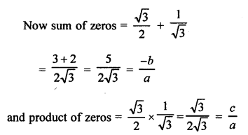 RS Aggarwal Class 10 Solutions Chapter 2 Polynomials Ex 2A 10