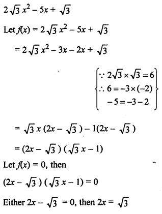 RS Aggarwal Class 10 Solutions Chapter 2 Polynomials Ex 2A 8
