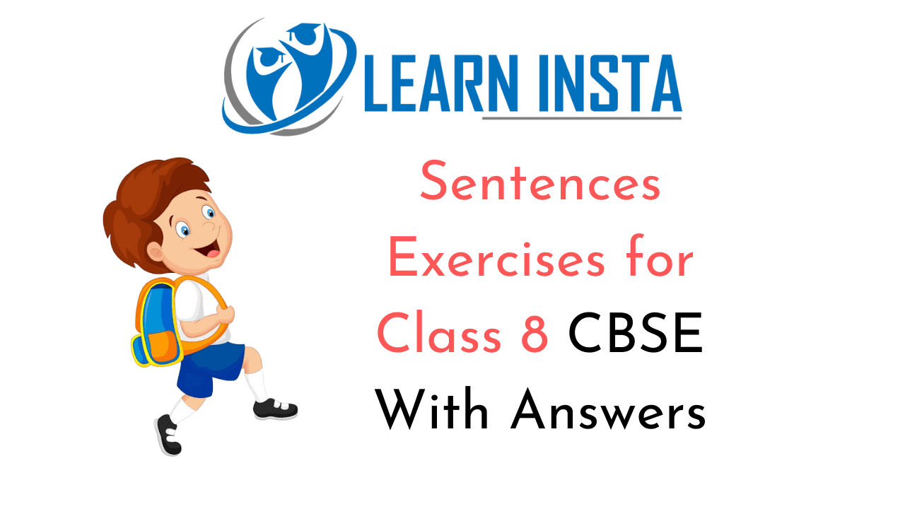 Sentences Exercises for Class 8