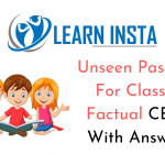 Unseen Passage For Class 11 Factual