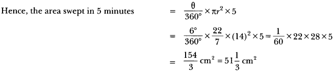 Areas Related to Circles Class 10 Extra Questions Maths Chapter 12 with Solutions Answers 18