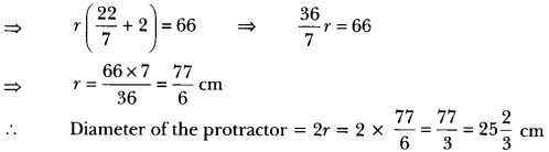 Areas Related to Circles Class 10 Extra Questions Maths Chapter 12 with Solutions Answers 20