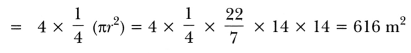 Areas Related to Circles Class 10 Extra Questions Maths Chapter 12 with Solutions Answers 53