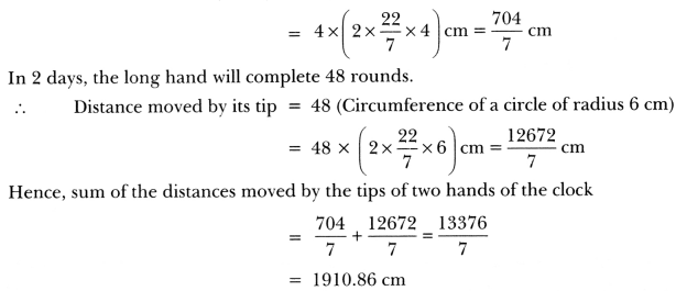 Areas Related to Circles Class 10 Extra Questions Maths Chapter 12 with Solutions Answers 65