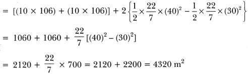 Areas Related to Circles Class 10 Extra Questions Maths Chapter 12 with Solutions Answers 68