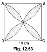 Areas Related to Circles Class 10 Extra Questions Maths Chapter 12 with Solutions Answers 91