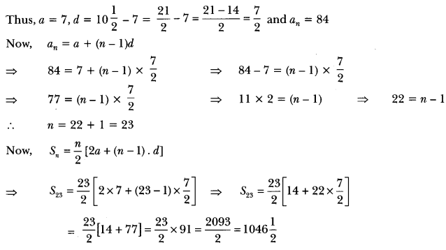 Arithmetic Progressions Class 10 Extra Questions Maths Chapter 5 with Solutions Answers 5