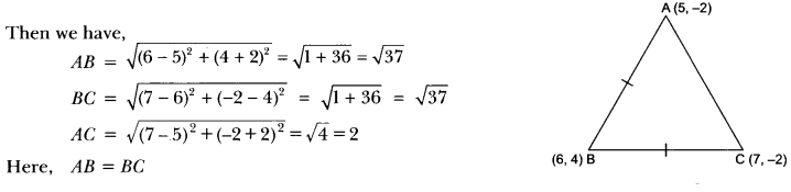 Coordinate Geometry Class 10 Extra Questions Maths Chapter 7 with Solutions Answers 19