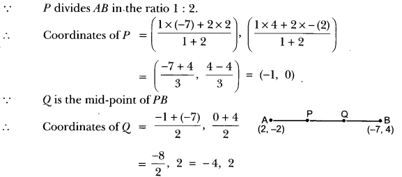 Coordinate Geometry Class 10 Extra Questions Maths Chapter 7 with Solutions Answers 22