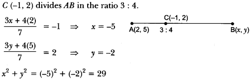 Coordinate Geometry Class 10 Extra Questions Maths Chapter 7 with Solutions Answers 51