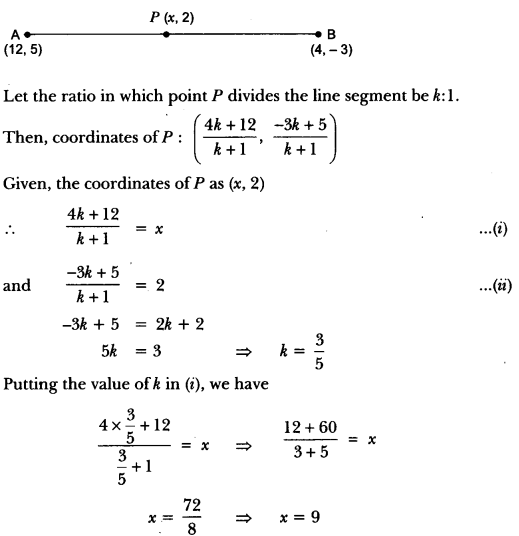 Coordinate Geometry Class 10 Extra Questions Maths Chapter 7 with Solutions Answers 58