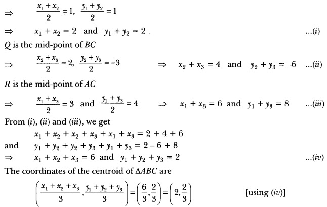 Coordinate Geometry Class 10 Extra Questions Maths Chapter 7 with Solutions Answers 75