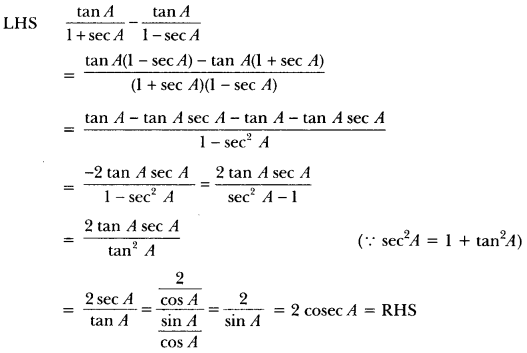 Introduction to Trigonometry Class 10 Extra Questions Maths Chapter 8 with Solutions Answers 20