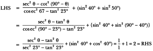 Introduction to Trigonometry Class 10 Extra Questions Maths Chapter 8 with Solutions Answers 43