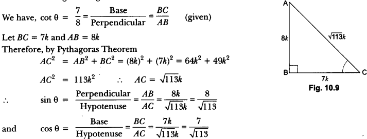 Introduction to Trigonometry Class 10 Extra Questions Maths Chapter 8 with Solutions Answers 51