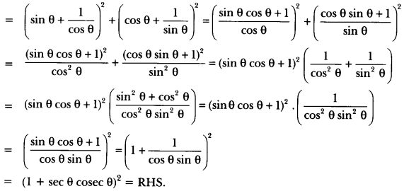 Introduction to Trigonometry Class 10 Extra Questions Maths Chapter 8 with Solutions Answers 64