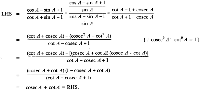 Introduction to Trigonometry Class 10 Extra Questions Maths Chapter 8 with Solutions Answers 74